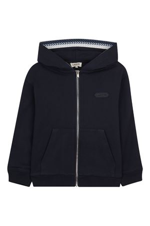 blue cotton sweatshirt LANVIN KIDS | N30370855